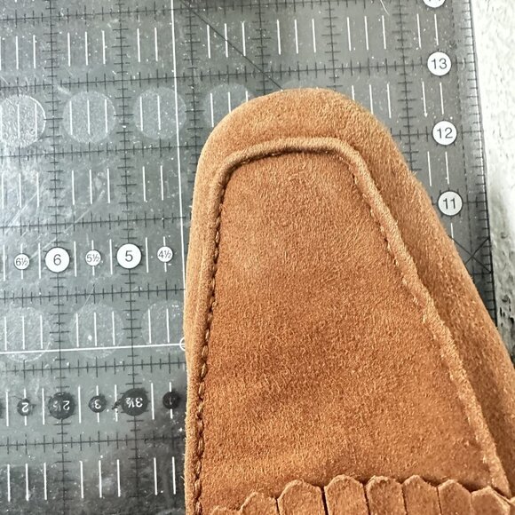 Balmain Men Size 44 US 11 Brown Suede Tassel Slip On Loafer Dress Shoe - Picture 12 of 12